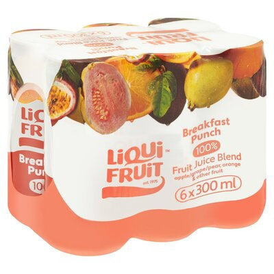 Liqui Fruit Breakfast Punch 100% Fruit Juice Blend 300ml – Bright & Fruity South African Breakfast Drink (Available in Canada)