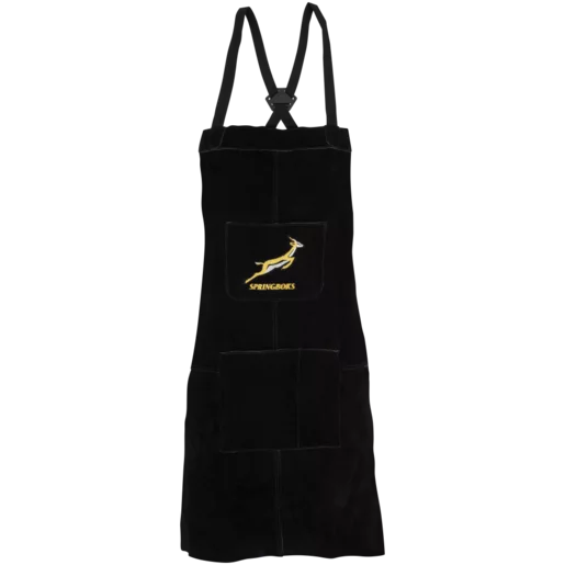 Springbok Black Split Leather Apron 60 x 90cm