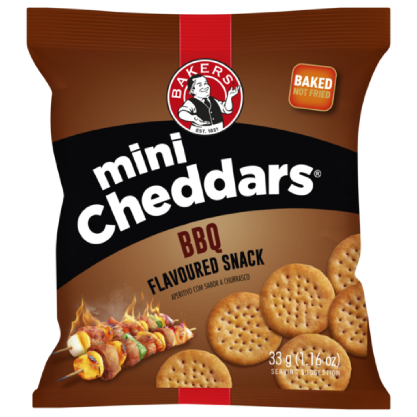 Bakers Mini Cheddars BBQ Flavour (33g)
