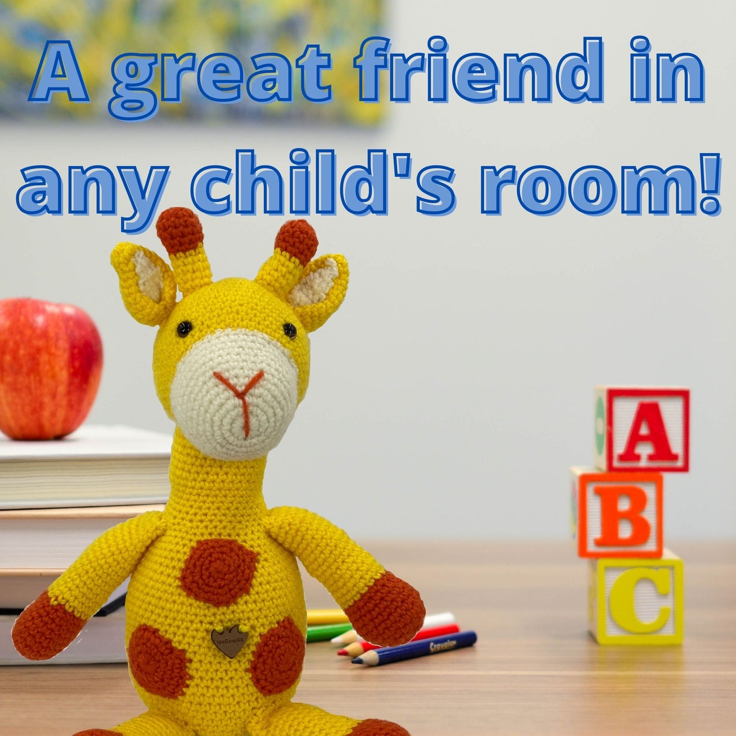 Giraffe - Handmade in South Africa by the ladies from Rare Bears Charity