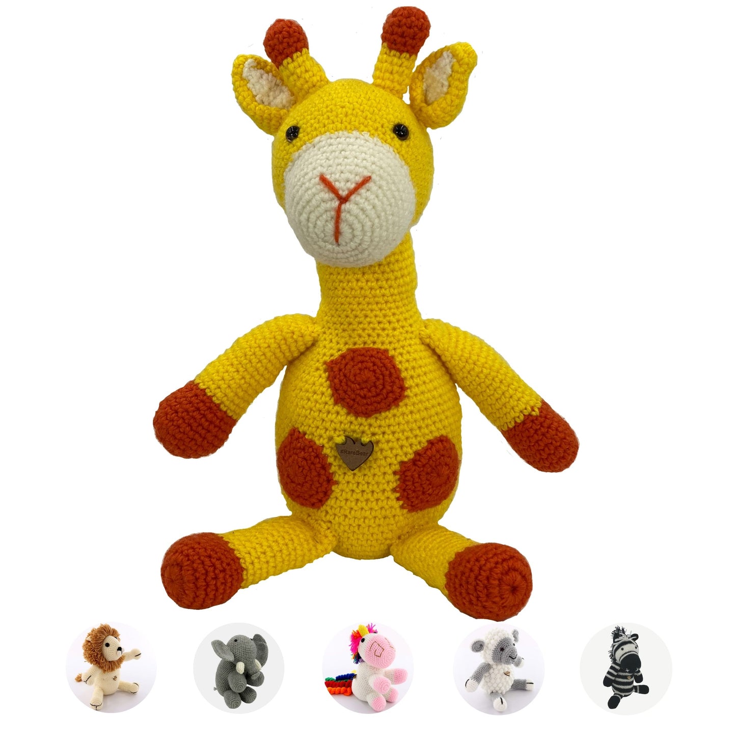 Giraffe - Handmade in South Africa by the ladies from Rare Bears Charity