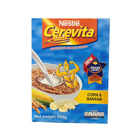 Nestlé Cerevita Corn & Banana Porridge 500 g – Nutritious & Creamy South African Breakfast with Sweet Banana Twist (Available in Canada)