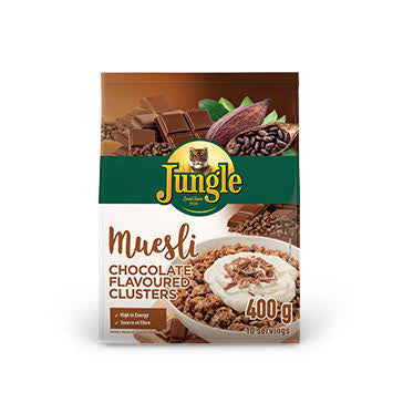 Jungle Muesli Chocolate Clusters, 400g - Crunchy Chocolate Goodness