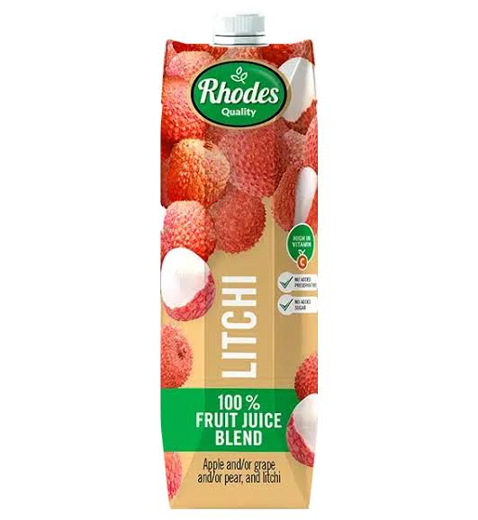 Rhodes Quality 100% Litchi Juice 1 L – Pure & Refreshing South African Litchi Juice (Available in Canada)