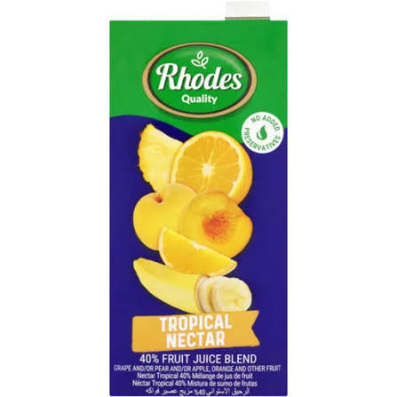 Rhodes Quality Tropical Nectar 1 L – Sweet & Refreshing South African Tropical Nectar (Available in Canada)