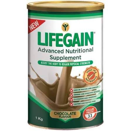 Nativa Lifegain Chocolate 1 kg – Protein-Rich South African Wellness Shake (Available in Canada)