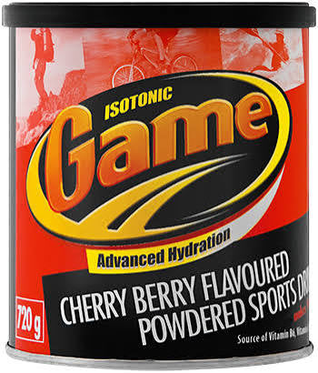 Game Cherry Berry Flavoured Powdered Sports Drink 720 g – Hydrating South African Energy Drink Mix (Available in Canada)