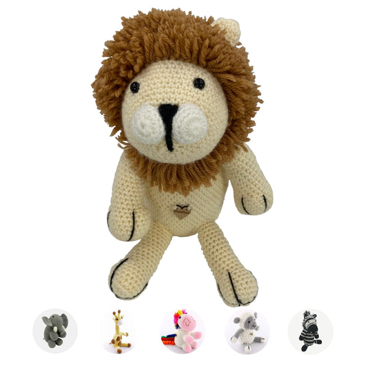 Lion - Handmade in South Africa by the ladies from Rare Bears Charity