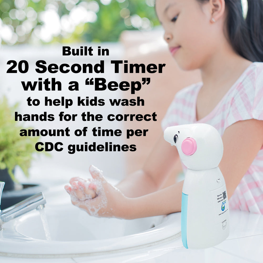 Poppy Pig Automatic Foam Soap Dispenser with 20-Second Timer