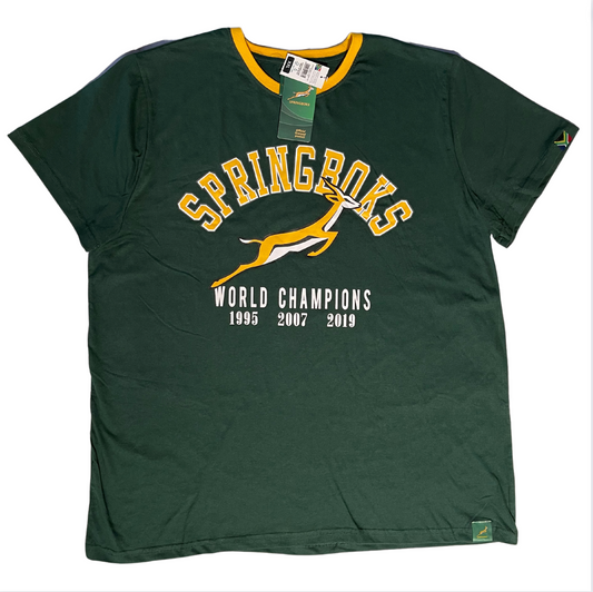 Springbok World Champions in White T-shirt