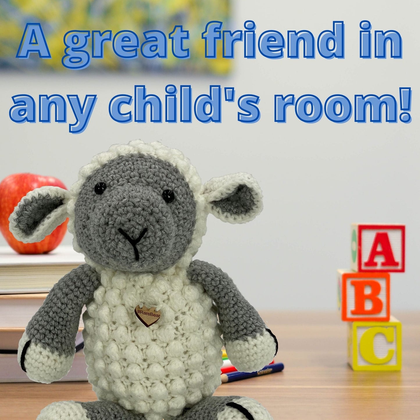 Sheep - Handmade in South Africa by the ladies from Rare Bears Charity