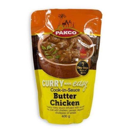 Pakco Butter Chicken Cook-In-Sauce, 400g – Rich Creamy Butter Chicken Sauce