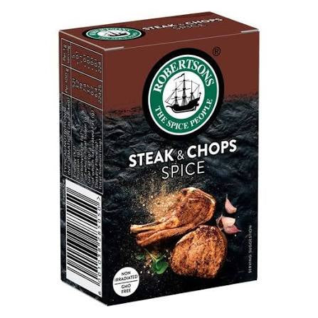 Robertson's Steak and Chop Spice Refill, 80g - Perfectly Seasoned Steaks and Chops Start Here