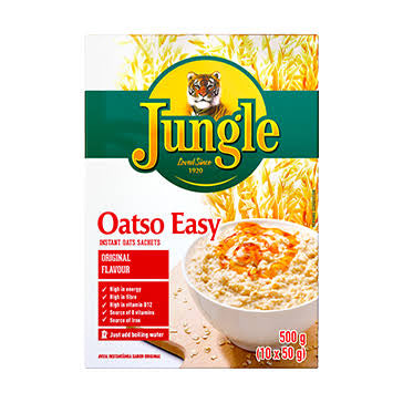 Jungle Oatso Easy Original Instant Oats Sachets 500 g – Quick & Creamy South African Oats (Available in Canada)