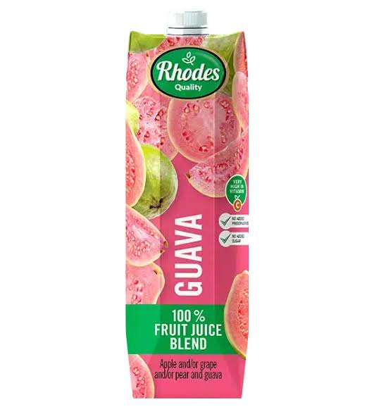 Rhodes Quality 100% Guava Juice 1 L – Smooth & Tropical South African Guava Juice (Available in Canada)