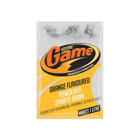 Game Orange Flavoured Powdered Sports Drink 80 g – Refreshing South African Energy Drink Mix (Available in Canada)