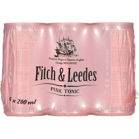 Fitch & Leedes Pink Tonic, 200ml - Light Bubbles And Delicate Flavour