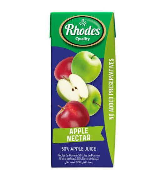 Rhodes Apple Nectar Juice Box, 200ml - On-The-Go Fruity Enjoyment