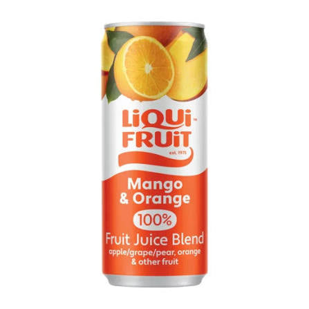 Liqui Fruit Mango & Orange 100% Fruit Juice Blend, 300ml – Sweet Mango And Fresh Orange Flavour