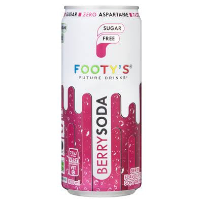 Footy's Berry Soda, 300ml - Sweet Refreshing Bubbles