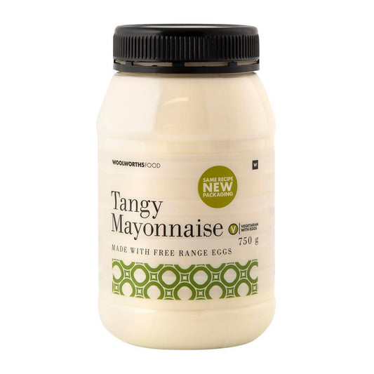 Woolworths Tangy Mayonnaise 750g