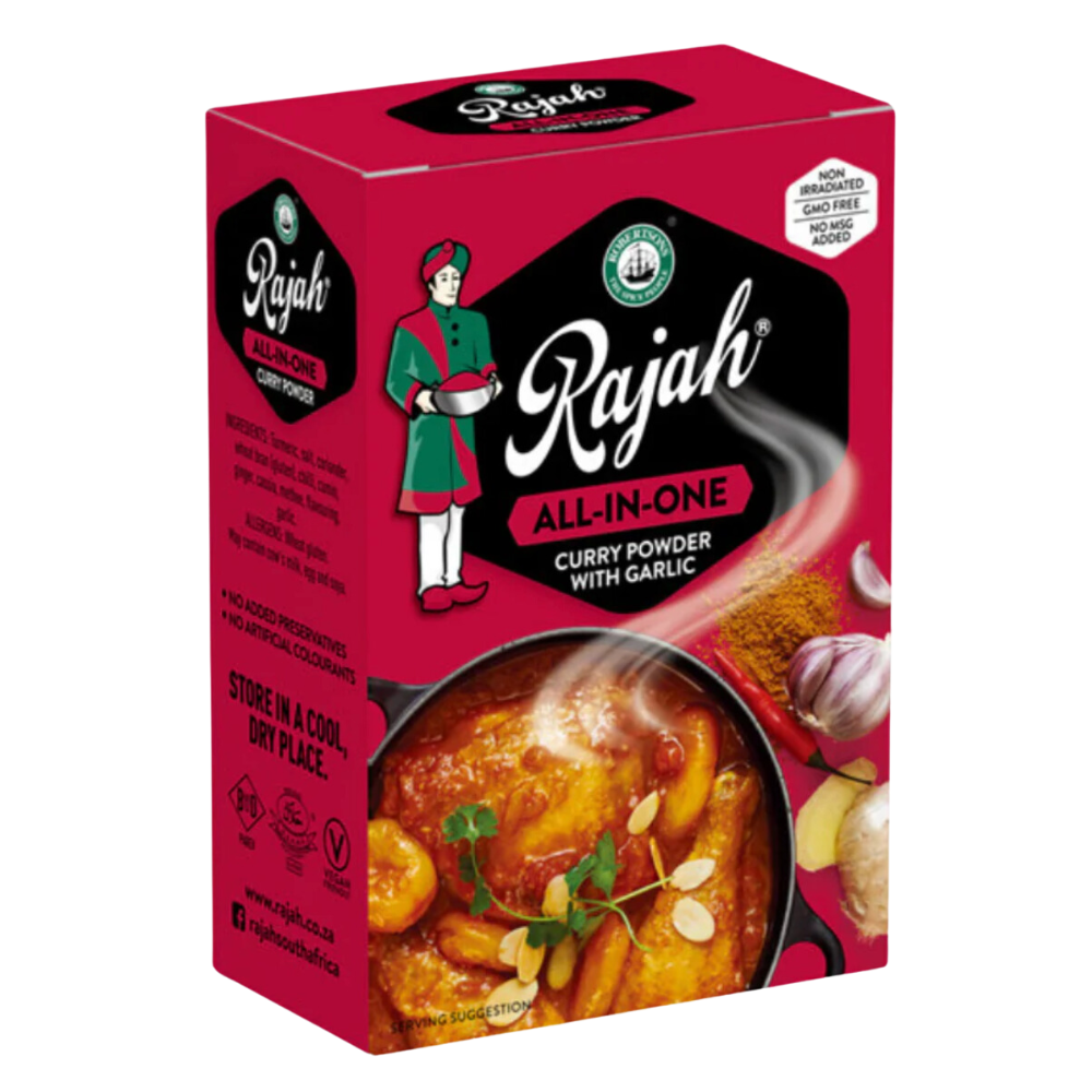 Rajah All In One Curry Powder with Garlic – Spice Up Your Potjie