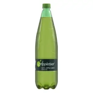 1.25L Appletiser, a sparkling apple drink made from 100% pure pressed apples, available in Canada from The South African Shop