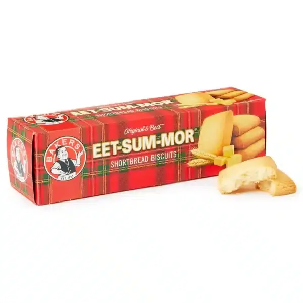 200g Pack of Bakers Eat Sum Mor, buttery shortbread biscuits, available in Canada from The South African Shop