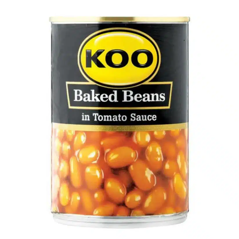 410g KOO Baked Beans in Tomato Sauce, South African pantry staple, available in Canada from The South African Shop