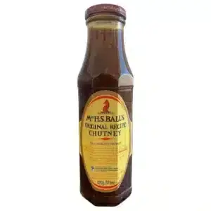 375ml Bottle of Mrs. Balls Chutney Original, sweet and tangy South African chutney, available in Canada from The South African Shop
