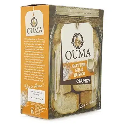 500g Box of Ouma Buttermilk Rusks Chunky, a South African favorite available in Canada from The South African Shop