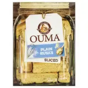 500g Box of Ouma Plain Sliced Rusks, classic South African snack available in Canada