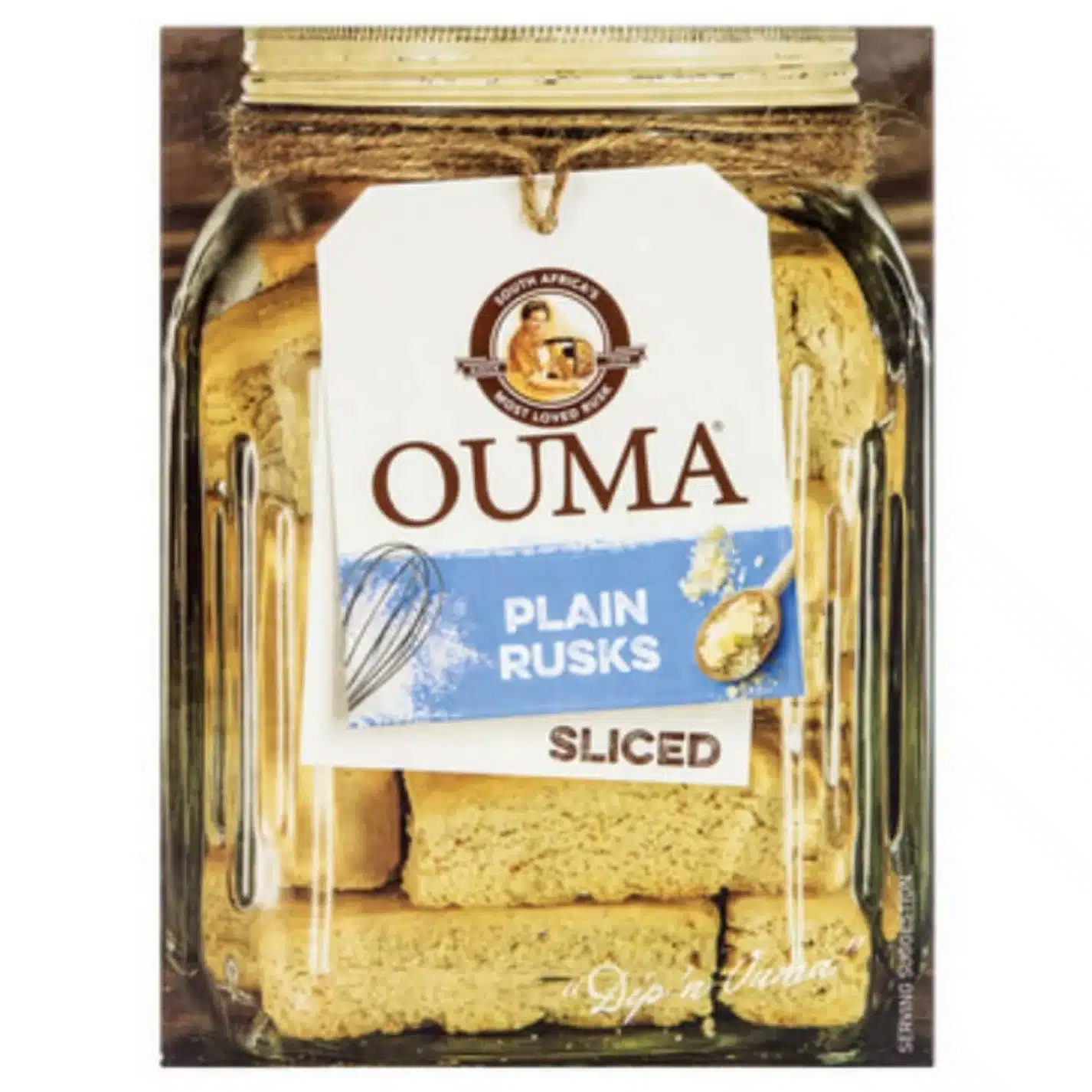 500g Box of Ouma Plain Sliced Rusks, classic South African snack available in Canada