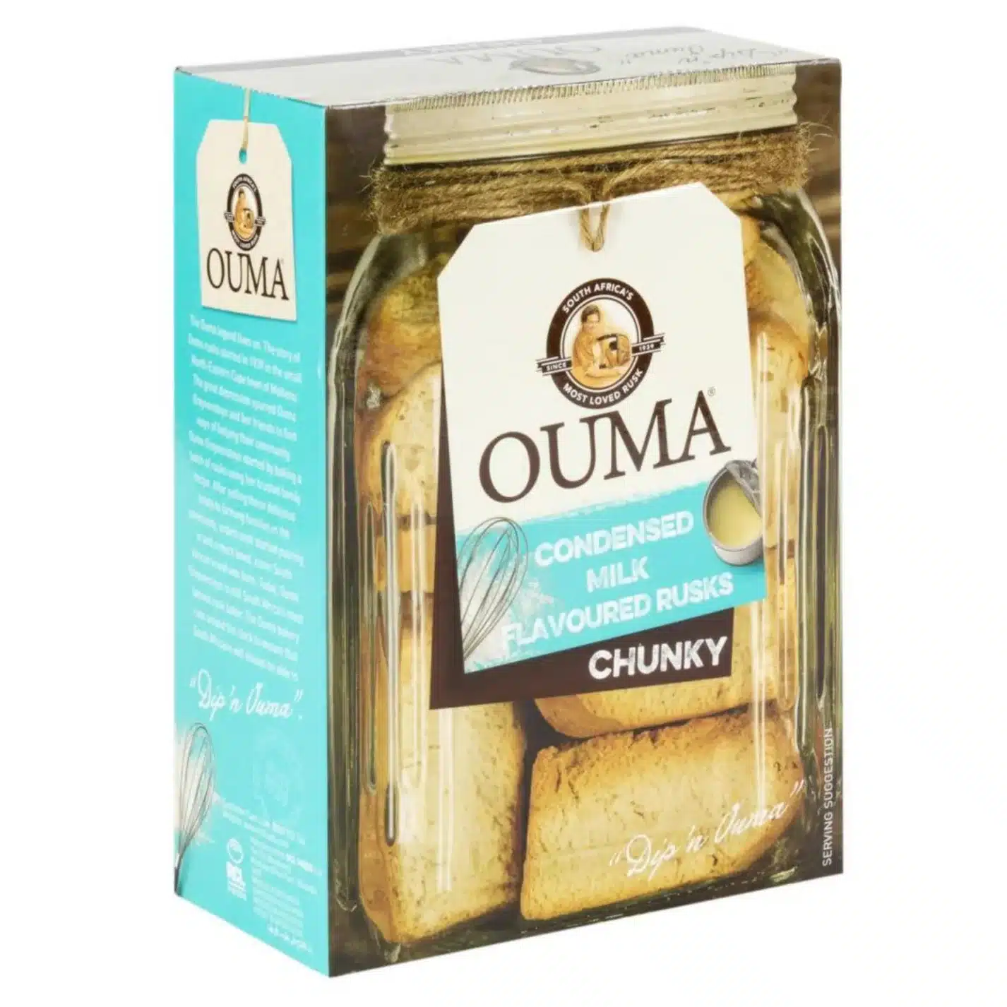 500g Box of Ouma Condensed Milk Rusks Chunky, rich and crispy