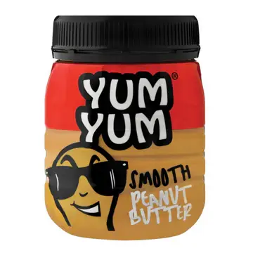 400g jar of Yum Yum Smooth Peanut Butter, creamy and delicious, available in Canada from The South African Shop