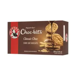Buy Bakers Classic Choc Choc-kits Biscuits 200g in Canada – Crunchy Oat Biscuits with Chocolate Cream Filling