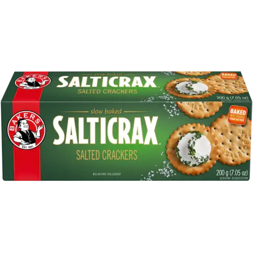 Bakers Salticrax Original Crackers 200g – South African salted crackers available in Canada