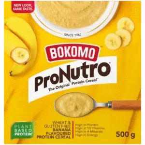 Buy Bokomo ProNutro Wheat Free Banana 500g in Canada – Nutritious South African Cereal