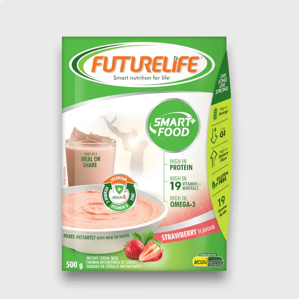 FUTURELIFE Smart Food Strawberry 500g – Nutrient-Rich Instant Cereal Available in Canada