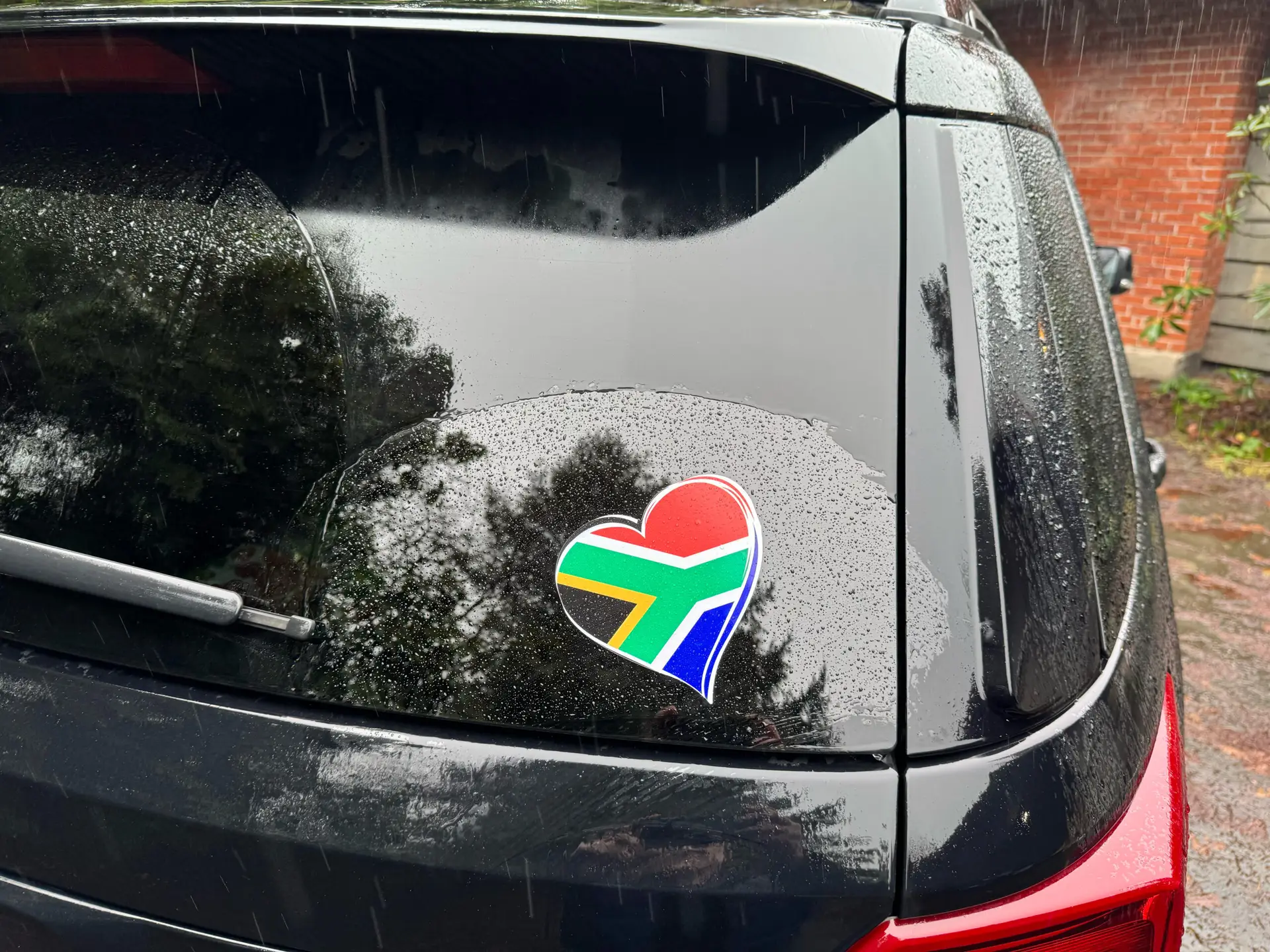 South African Heart Car Sticker – SA Flag Decal for Cars, Windows & Bumpers in Canada