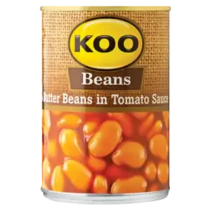Buy KOO Butter Beans in Tomato Sauce 410g in Canada – Creamy South African Butter Beans
