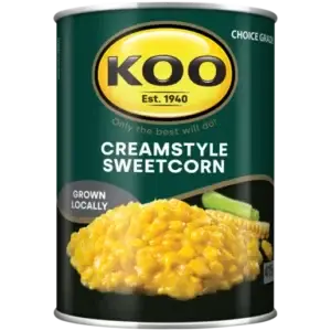 Buy KOO Creamstyle Sweetcorn 415g in Canada – Creamy South African Sweetcorn