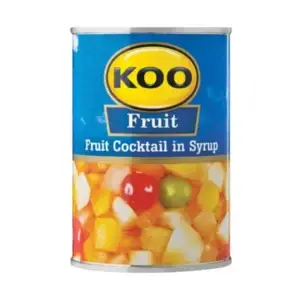 Buy KOO Fruit Cocktail in Syrup 410g in Canada – Sweet South African Fruit Mix
