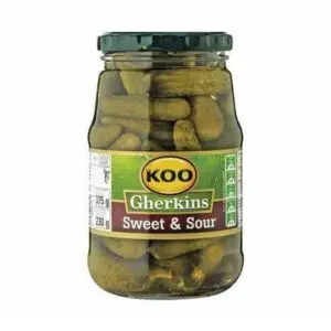 KOO Dill Gherkins 375g – Tangy Pickled Cucumbers Available in Canada