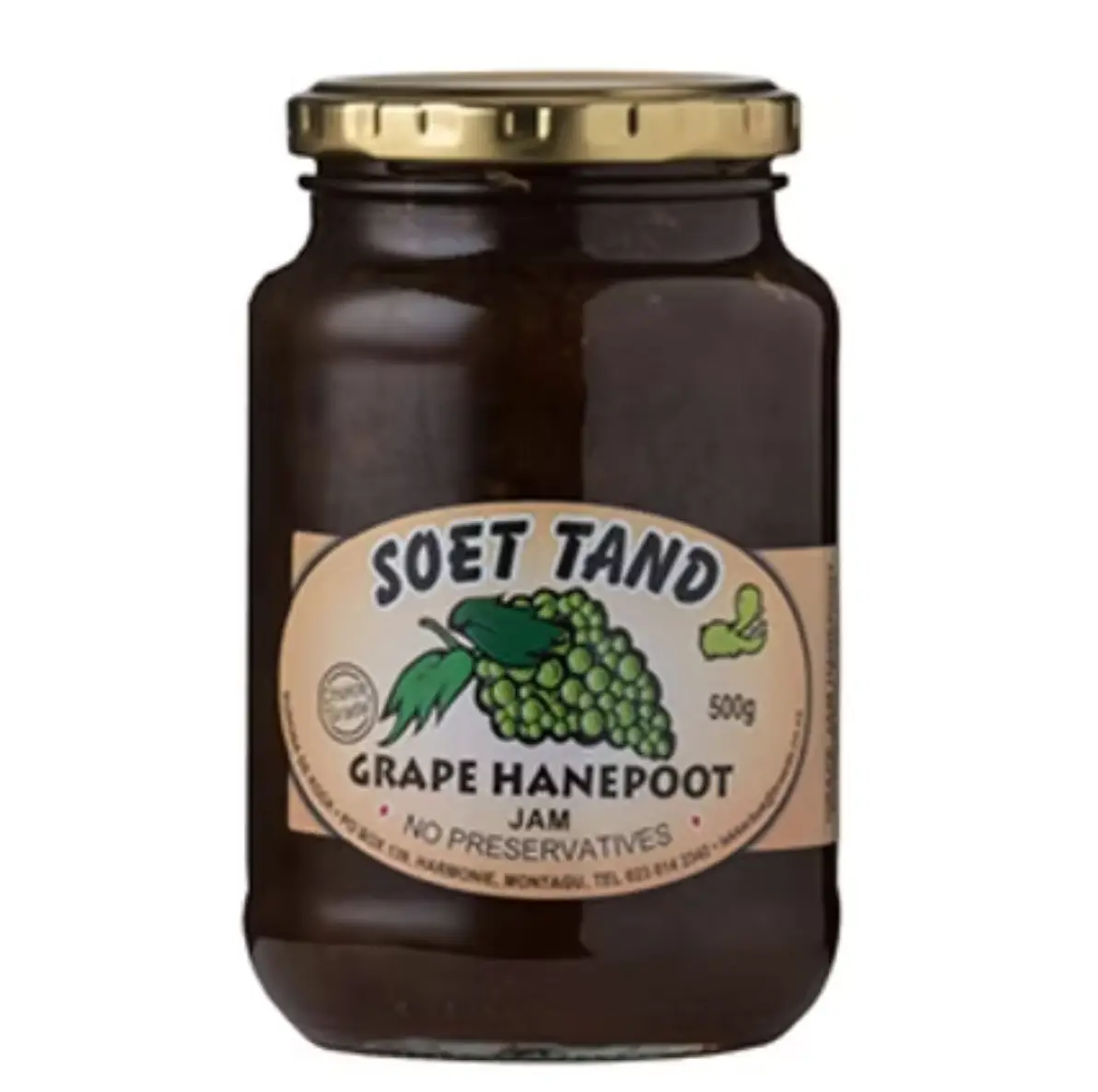 Buy Soet Tand Grape Hanepoot Jam 500g in Canada – Sweet South African Hanepoot Grape Jam