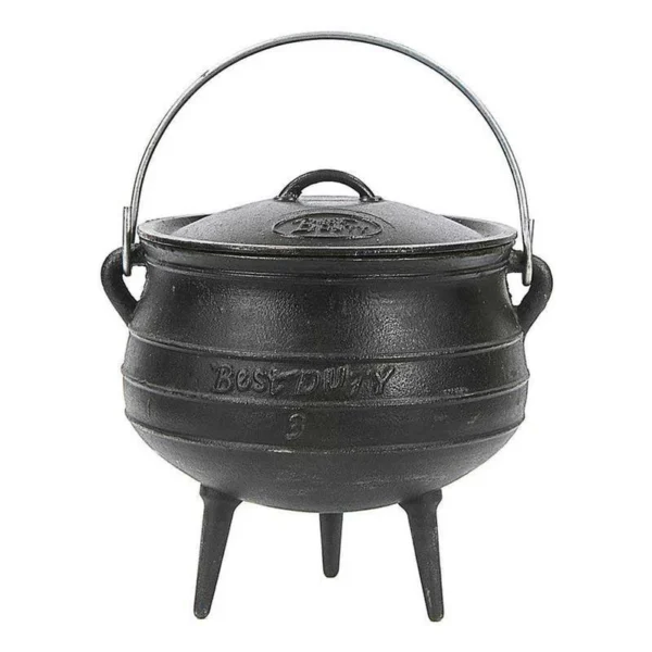 Authentic cast iron Size 4 Potjiekos pot available for delivery in Canada