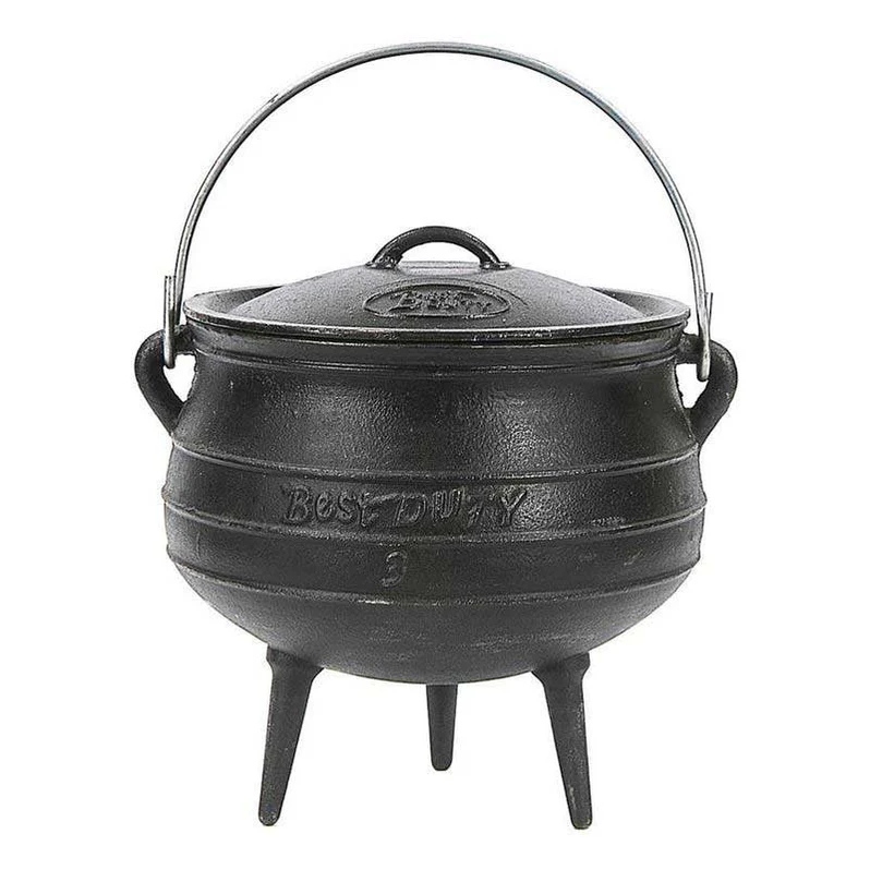 Authentic cast iron Size 4 Potjiekos pot available for delivery in Canada